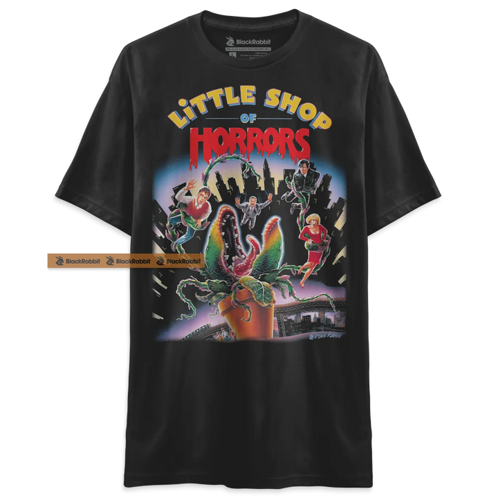Black ’Little Shop of Horrors’ t-shirt.