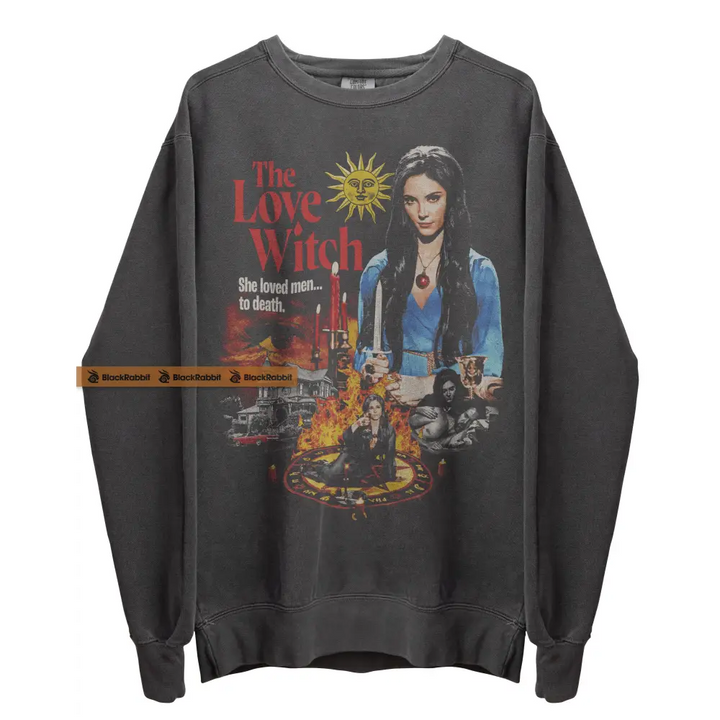 The Love Witch She Loved Men To Death Retro Vintage Unisex