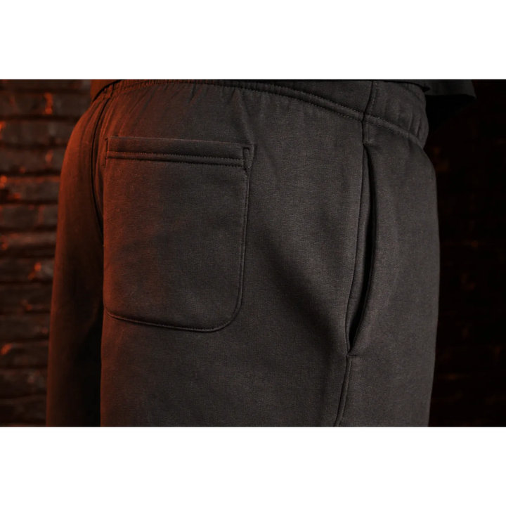 Black sweatpants with pockets.