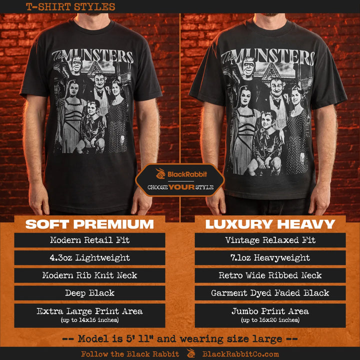 Two t-shirts with ’The Munsters’ print.