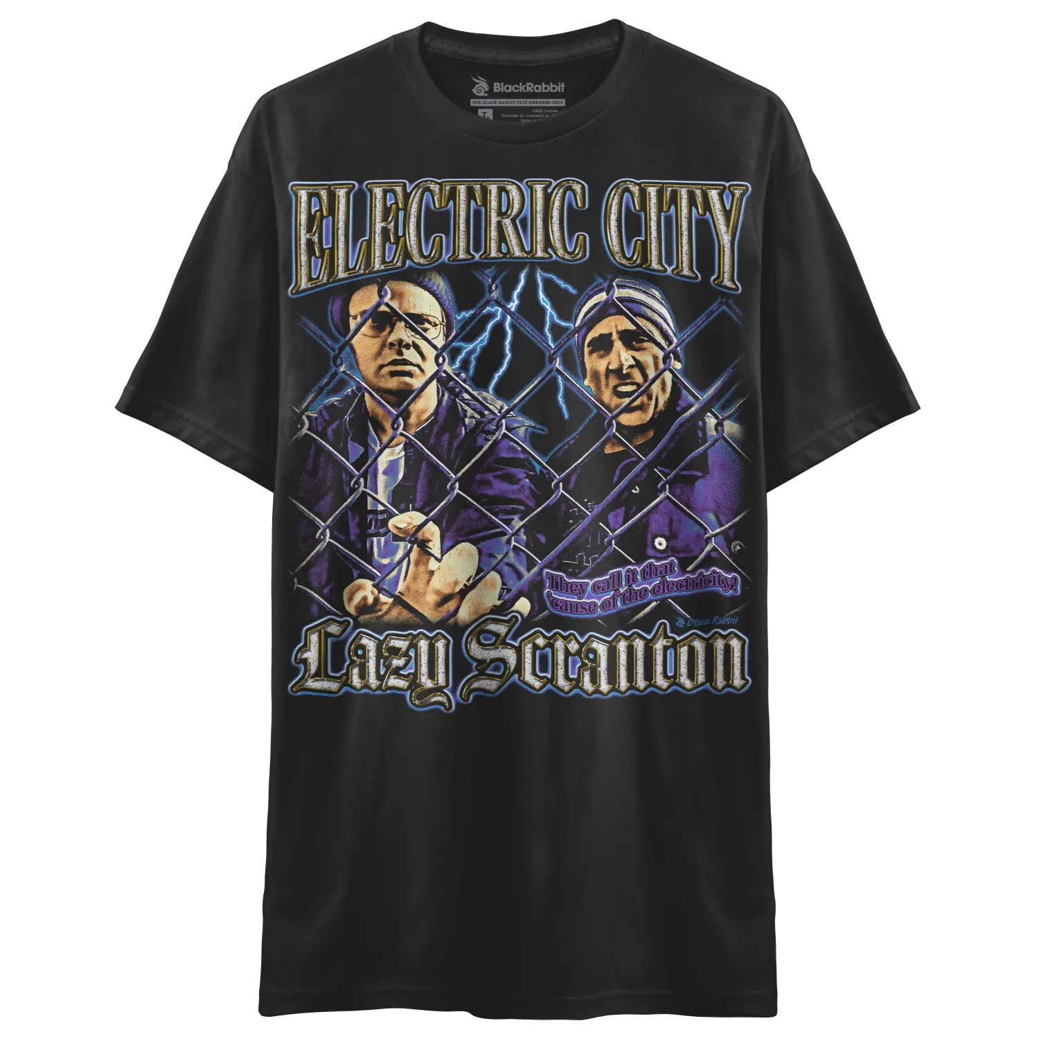 Sweat à Capuche Unisexe The Office Scranton Electric City - Bootleg Cover - Noir - Neuf Avec étiquettes
