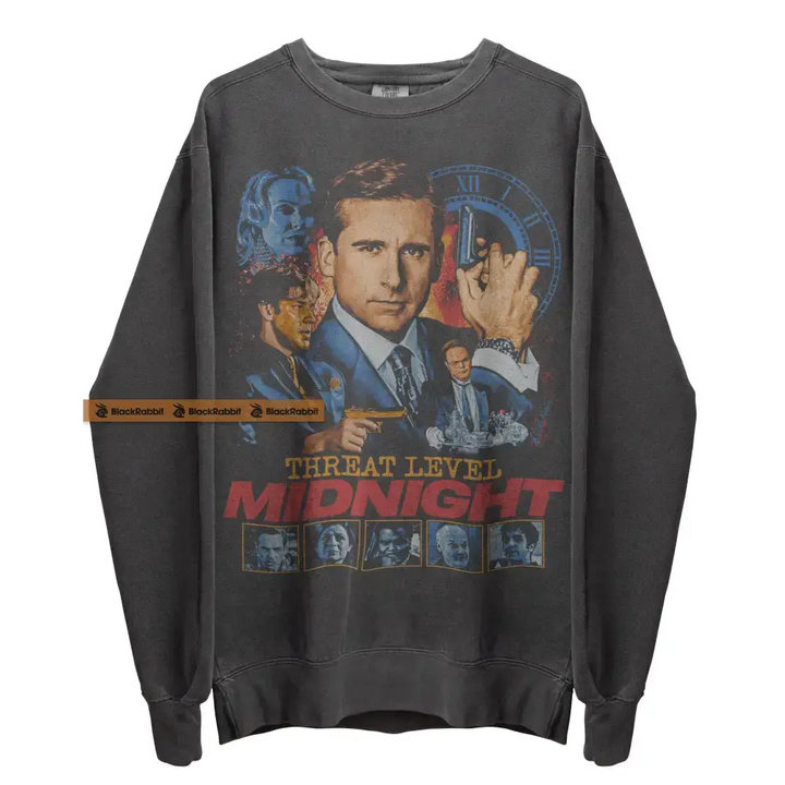 The Office Threat Level Midnight Retro Vintage Unisex