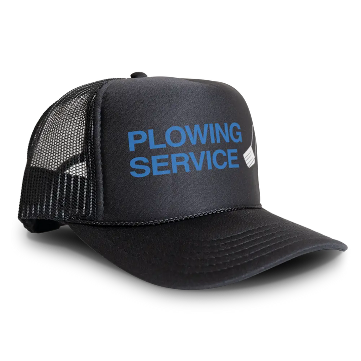 Pearl X Plowing Service Snapback Hat Cap - Trucker Hat