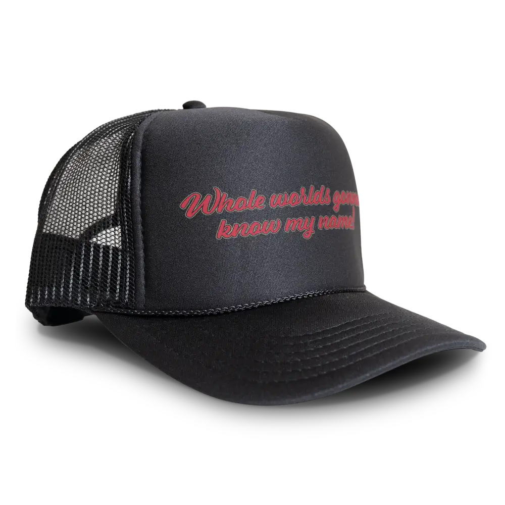 Pearl X Whole Worlds Gonna Know My Name Snapback Hat Cap