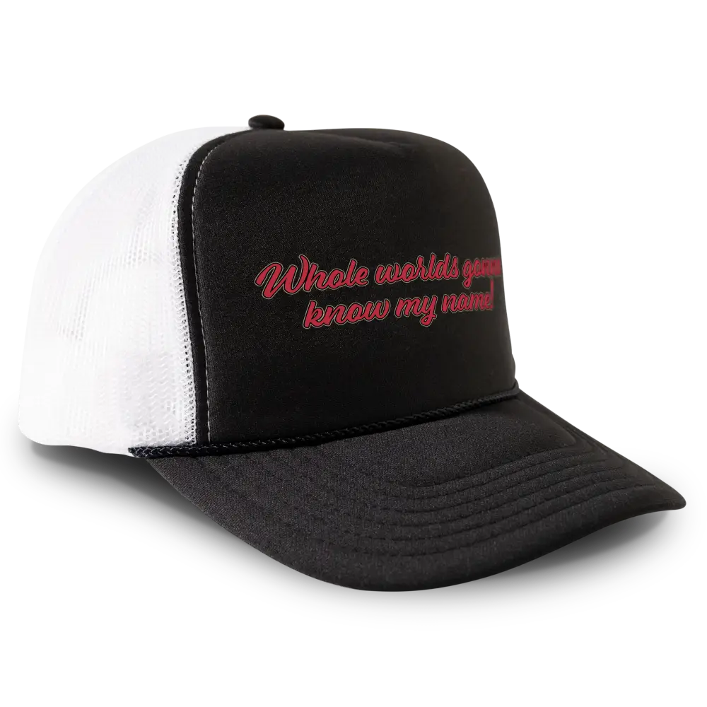 Pearl X Whole Worlds Gonna Know My Name Snapback Hat Cap