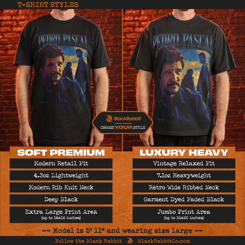 T-shirt styles comparison.
