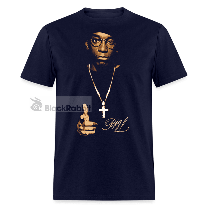 Big L 90s Y2K Hip-Hop Retro Vintage Bootleg Unisex Classic T-Shirt - navy