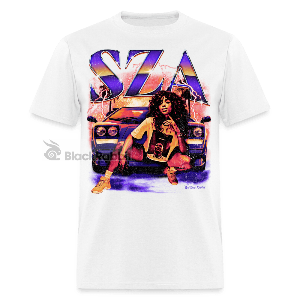 SZA Retro Vintage Bootleg Unisex Classic T-Shirt - white