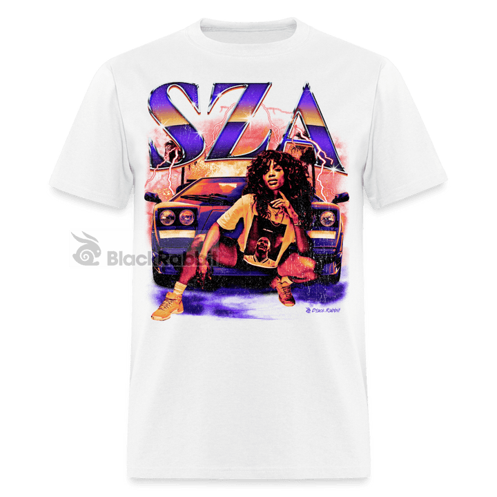 SZA Retro Vintage Bootleg Unisex Classic T-Shirt - white