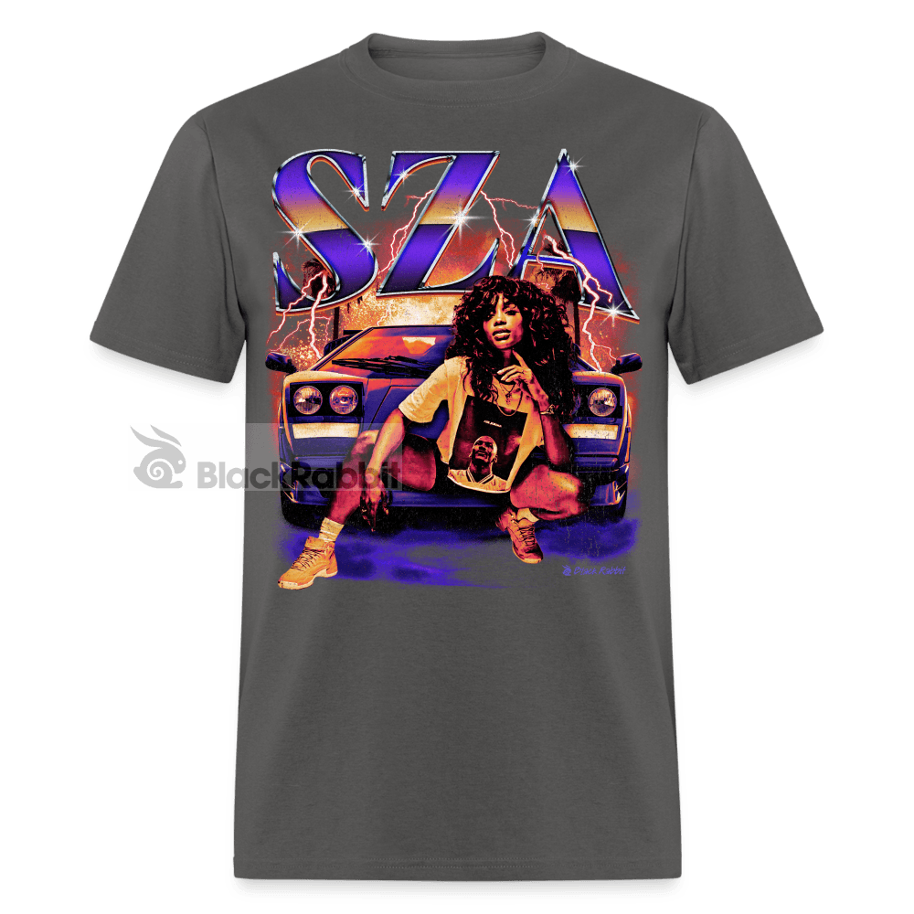 SZA Retro Vintage Bootleg Unisex Classic T-Shirt - charcoal
