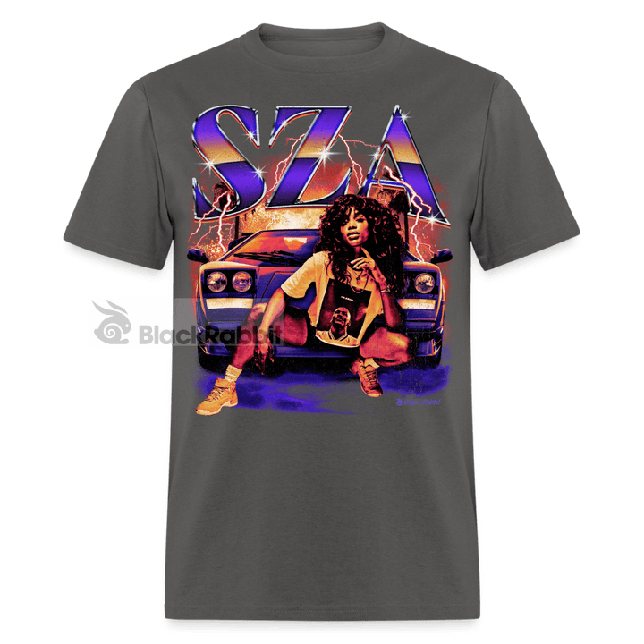 SZA Retro Vintage Bootleg Unisex Classic T-Shirt - charcoal