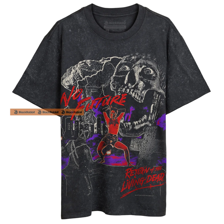 Washed black graphic print t-shirt.