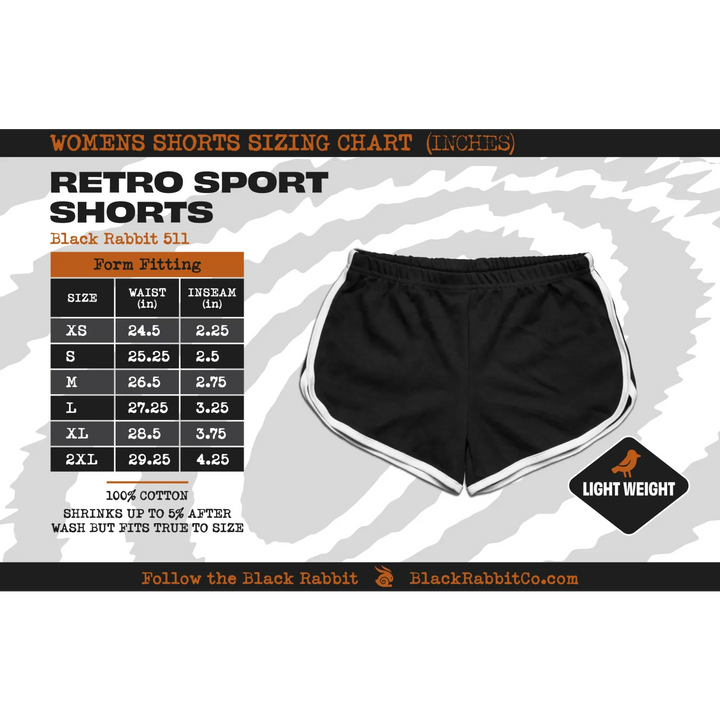 Black retro sport shorts with white trim and elastic waistband from return of the living dead official licensed more brains