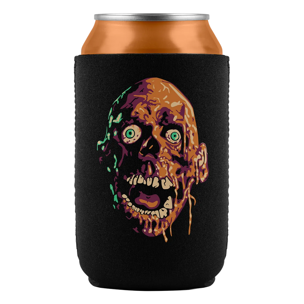 Zombie-themed can cooler.