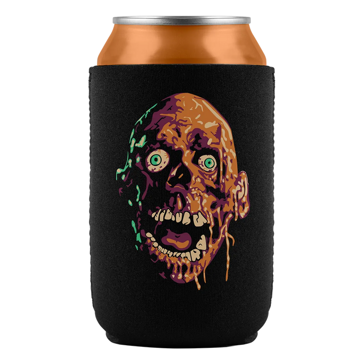 Zombie-themed can cooler.
