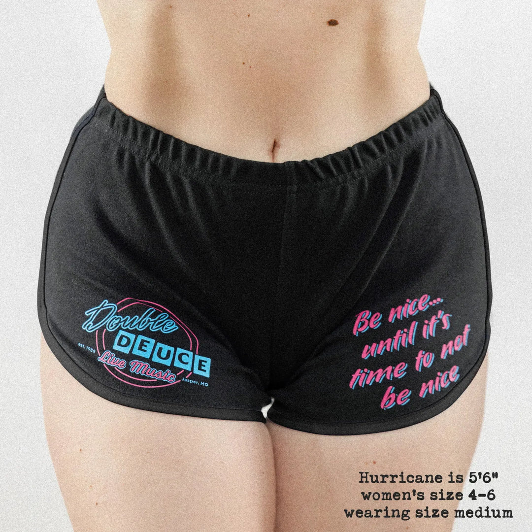 Front-view of Female model wearing the Black variant of Black Rabbit&