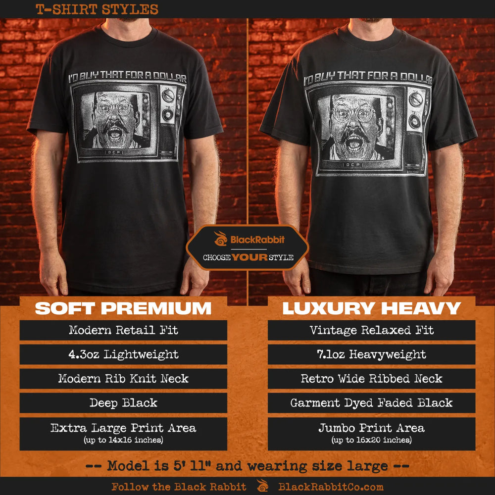 T-shirt style comparison.