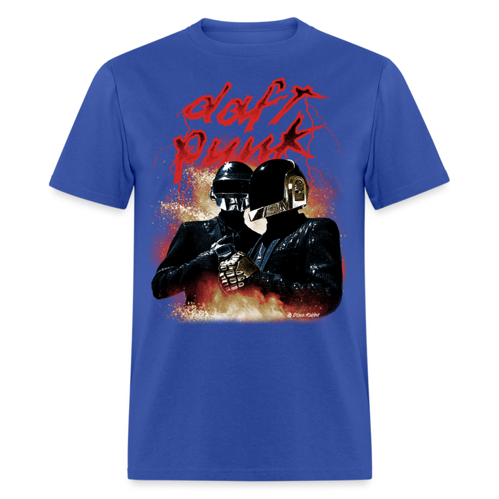 Daft Punk Retro Vintage Bootleg Unisex Classic T-Shirt - royal blue