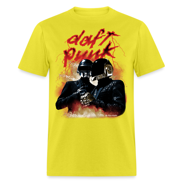 Daft Punk Retro Vintage Bootleg Unisex Classic T-Shirt - yellow