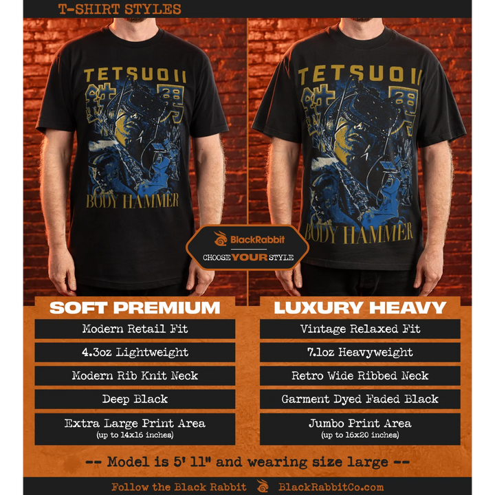 T-shirt styles comparison.