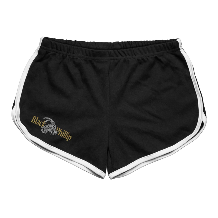 Black shorts with white trim and &