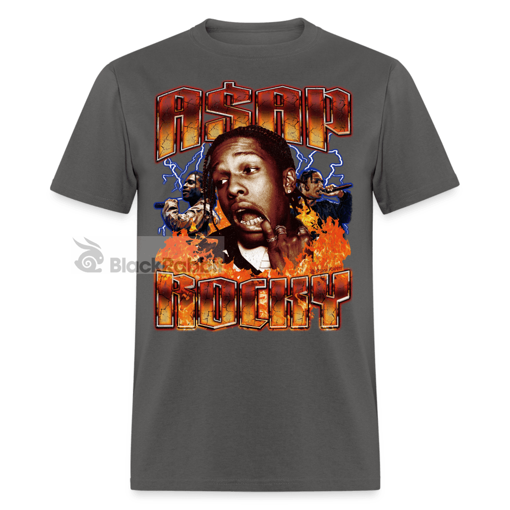 ASAP Rocky Retro Vintage Bootleg Unisex Classic T-Shirt - charcoal