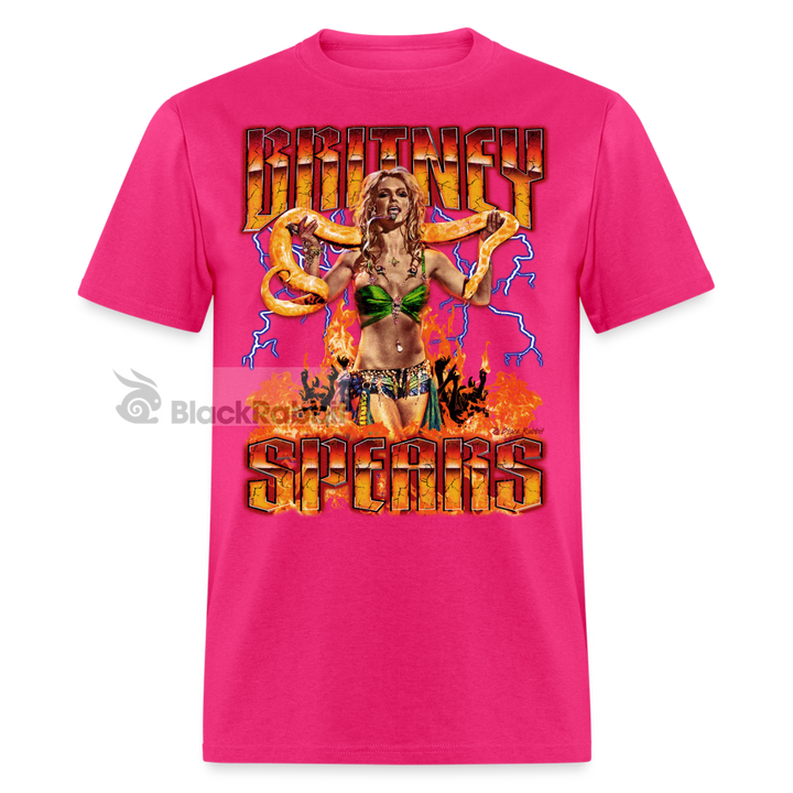 Britney Spears Snake Slave 4 U Retro Vintage Bootleg Unisex Classic T-Shirt - fuchsia