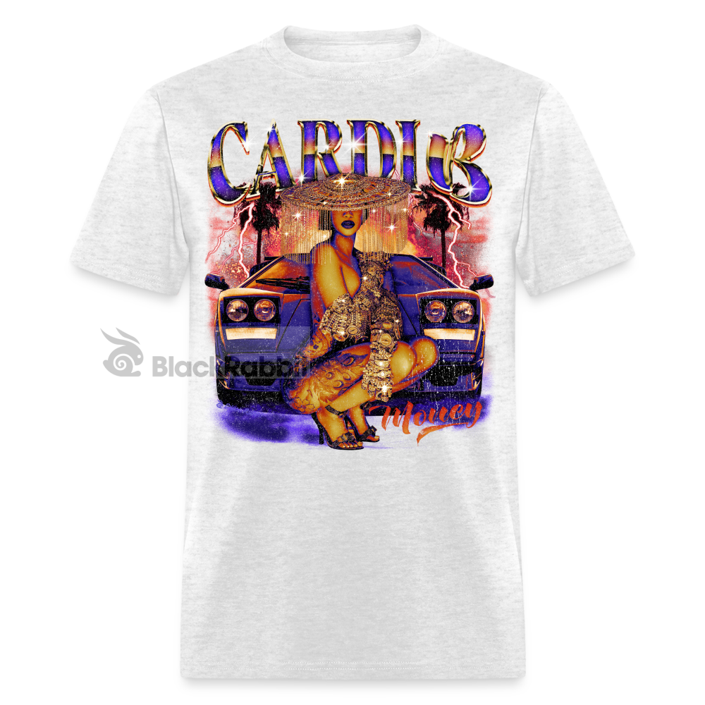 Cardi B Retro Vintage Bootleg Unisex Classic T-Shirt - light heather gray