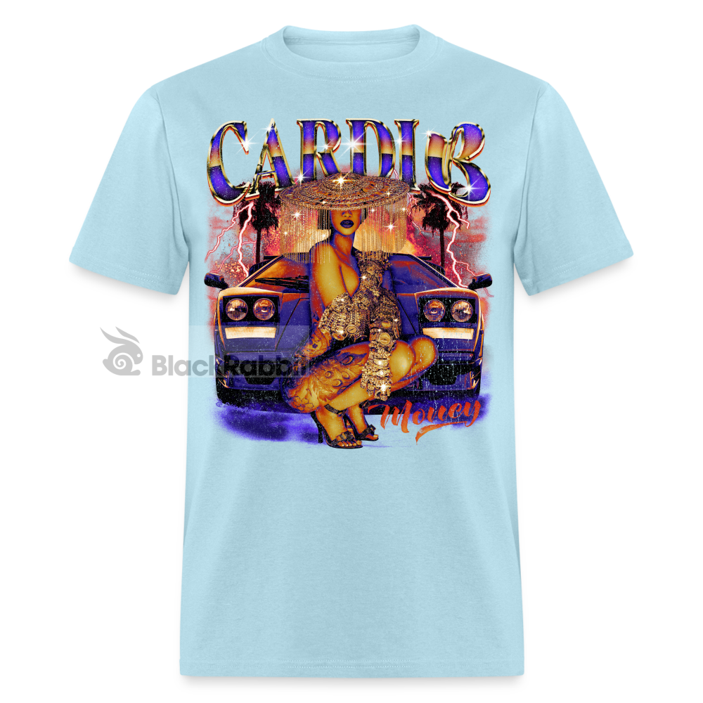 Cardi B Retro Vintage Bootleg Unisex Classic T-Shirt - powder blue
