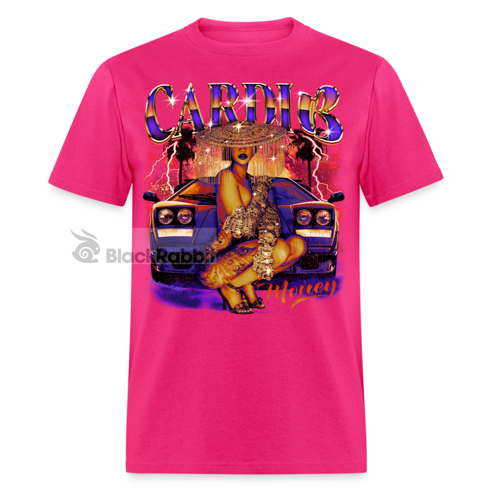 Cardi B Retro Vintage Bootleg Unisex Classic T-Shirt - fuchsia