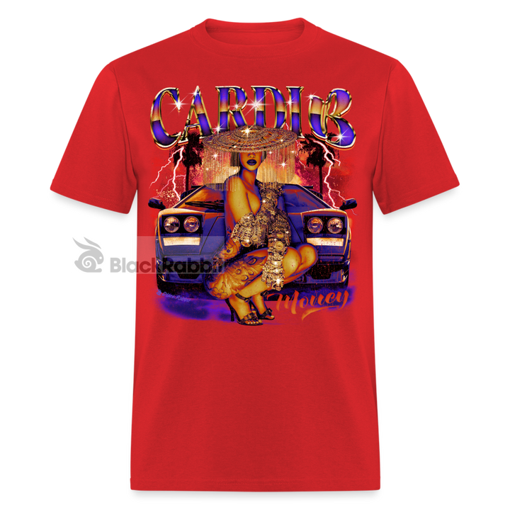 Cardi B Retro Vintage Bootleg Unisex Classic T-Shirt - red