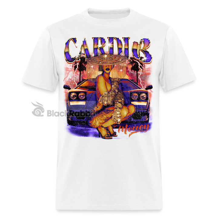 Cardi B Retro Vintage Bootleg Unisex Classic T-Shirt - white