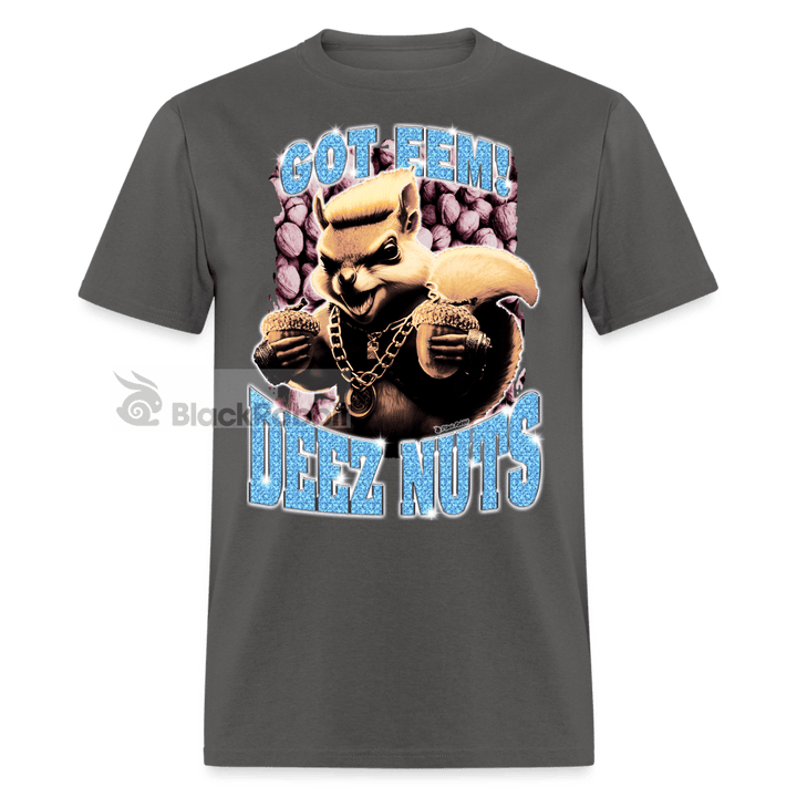 Deez Nuts Got Eem! Gangster Squirrel Got Em Nutz Meme Unisex Classic T-Shirt - charcoal