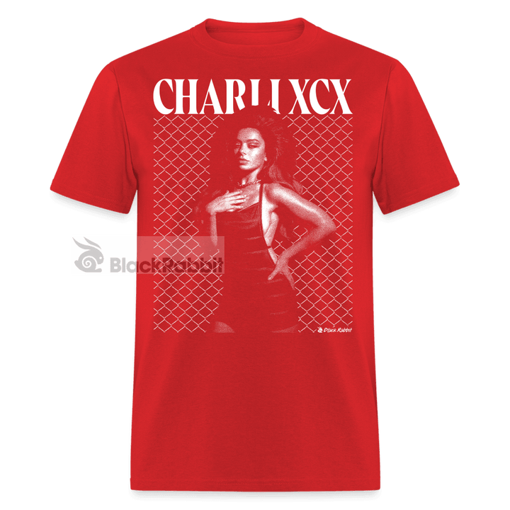 Charli XCX Glamour Noir Retro Vintage Bootleg Unisex Classic T-Shirt - red