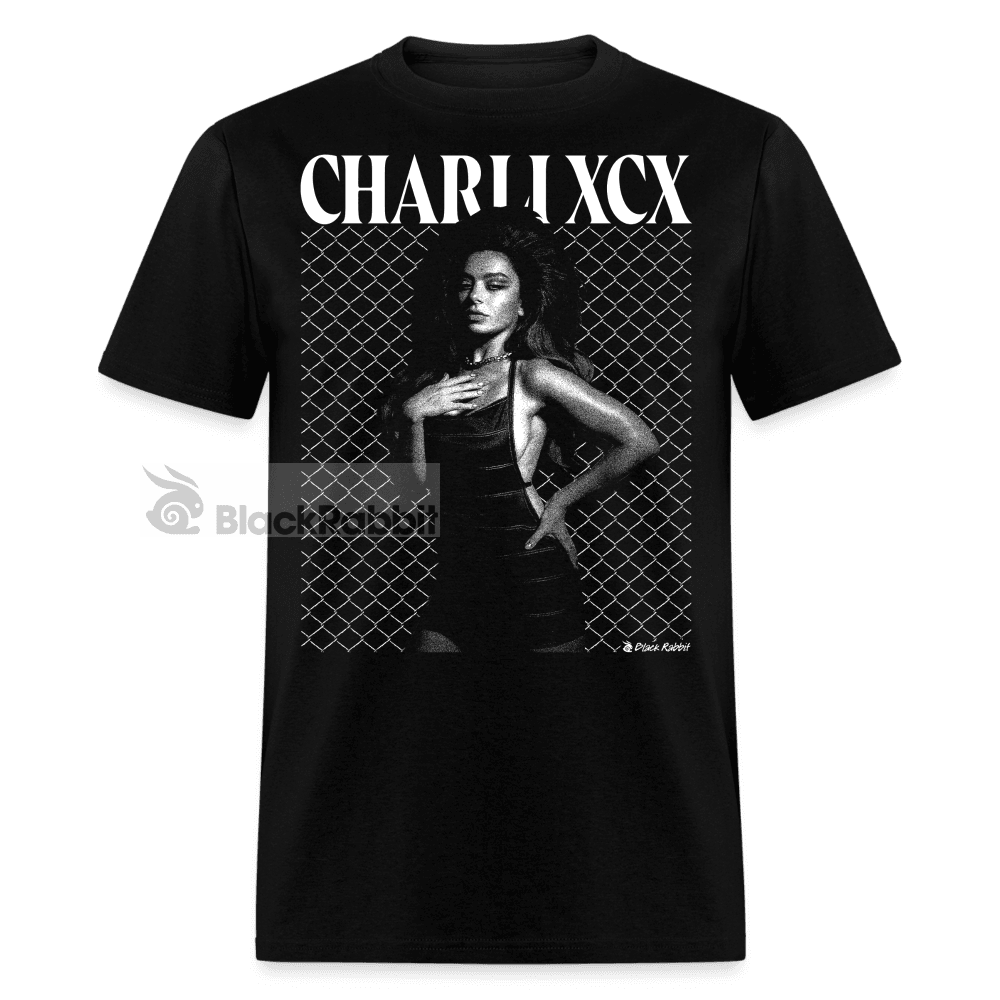 Charli XCX Glamour Noir Retro Vintage Bootleg Unisex Classic T-Shirt - black