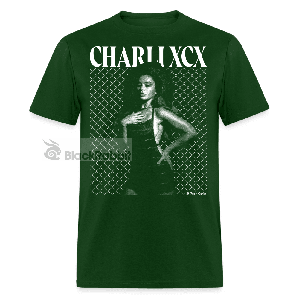 Charli XCX Glamour Noir Retro Vintage Bootleg Unisex Classic T-Shirt - forest green