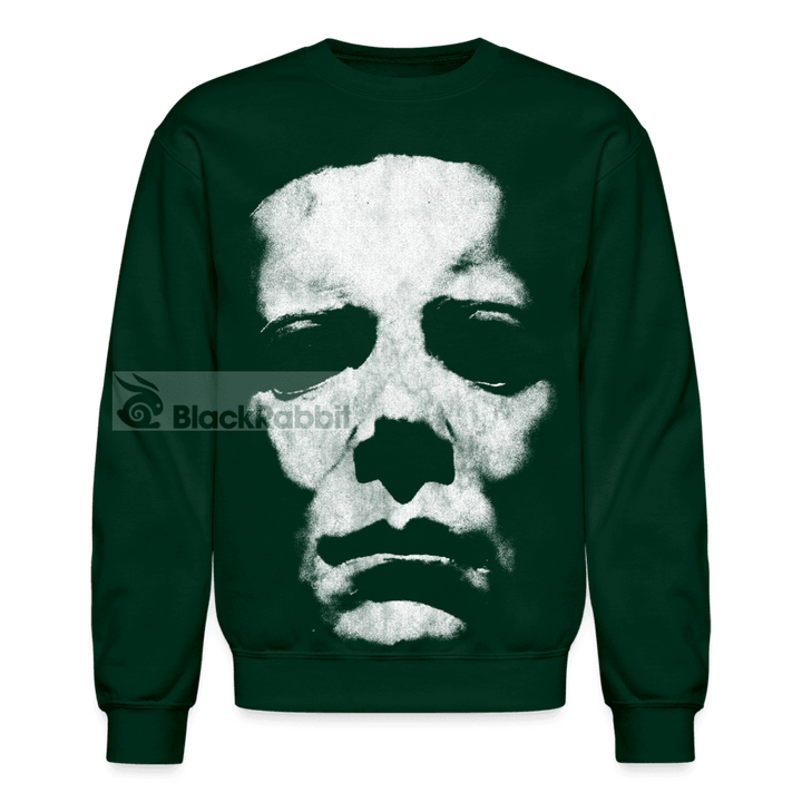 Halloween - Michael Myers Mask Unisex Crewneck Sweatshirt - forest green