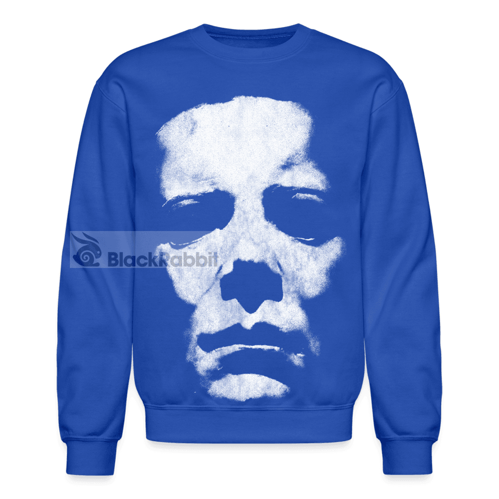 Halloween - Michael Myers Mask Unisex Crewneck Sweatshirt - royal blue
