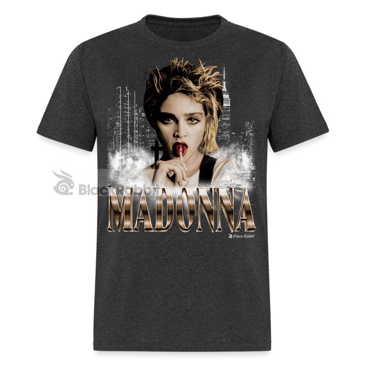 Madonna Lollipop NYC Retro Vintage Bootleg Unisex Classic T-Shirt - heather black