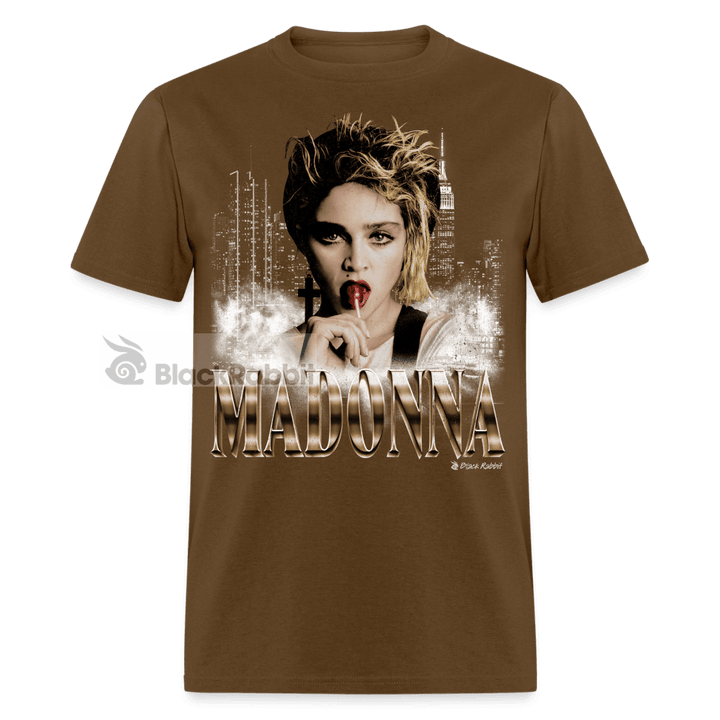Madonna Lollipop NYC Retro Vintage Bootleg Unisex Classic T-Shirt - brown