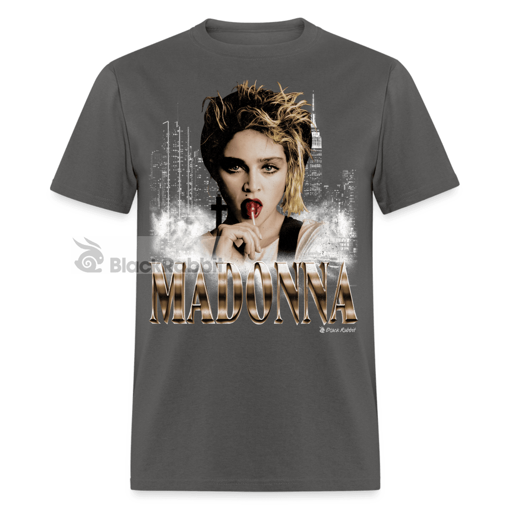 Madonna Lollipop NYC Retro Vintage Bootleg Unisex Classic T-Shirt - charcoal