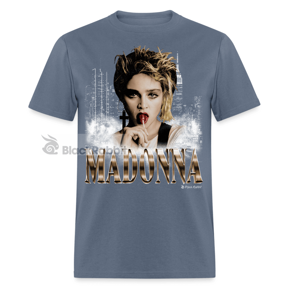 Madonna Lollipop NYC Retro Vintage Bootleg Unisex Classic T-Shirt - denim