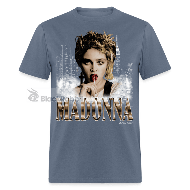 Madonna Lollipop NYC Retro Vintage Bootleg Unisex Classic T-Shirt - denim