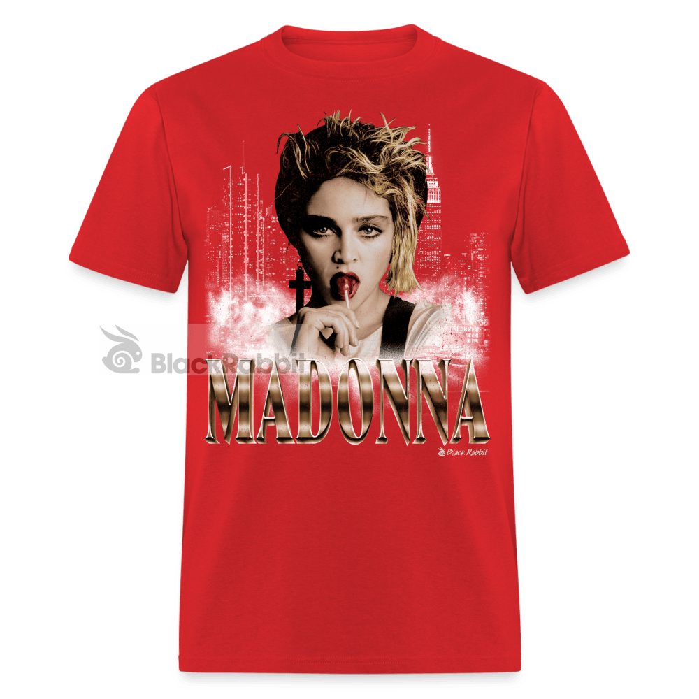 Madonna Lollipop NYC Retro Vintage Bootleg Unisex Classic T-Shirt - red