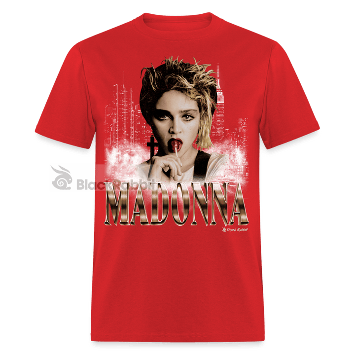 Madonna Lollipop NYC Retro Vintage Bootleg Unisex Classic T-Shirt - red