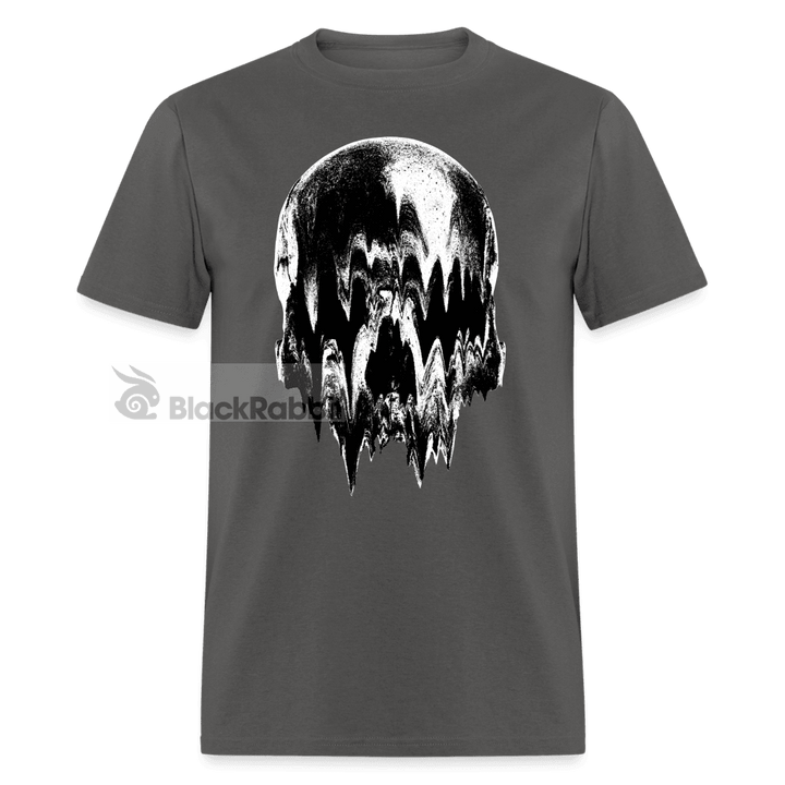 Melted Skull Scary Halloween Unisex Classic T-Shirt - charcoal