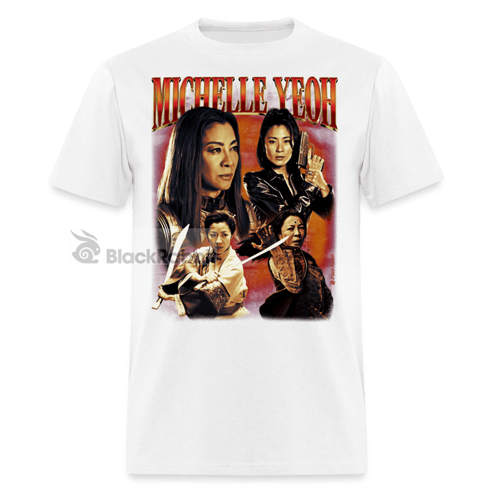 Michelle Yeoh Retro Vintage Bootleg Unisex Classic T-Shirt - white