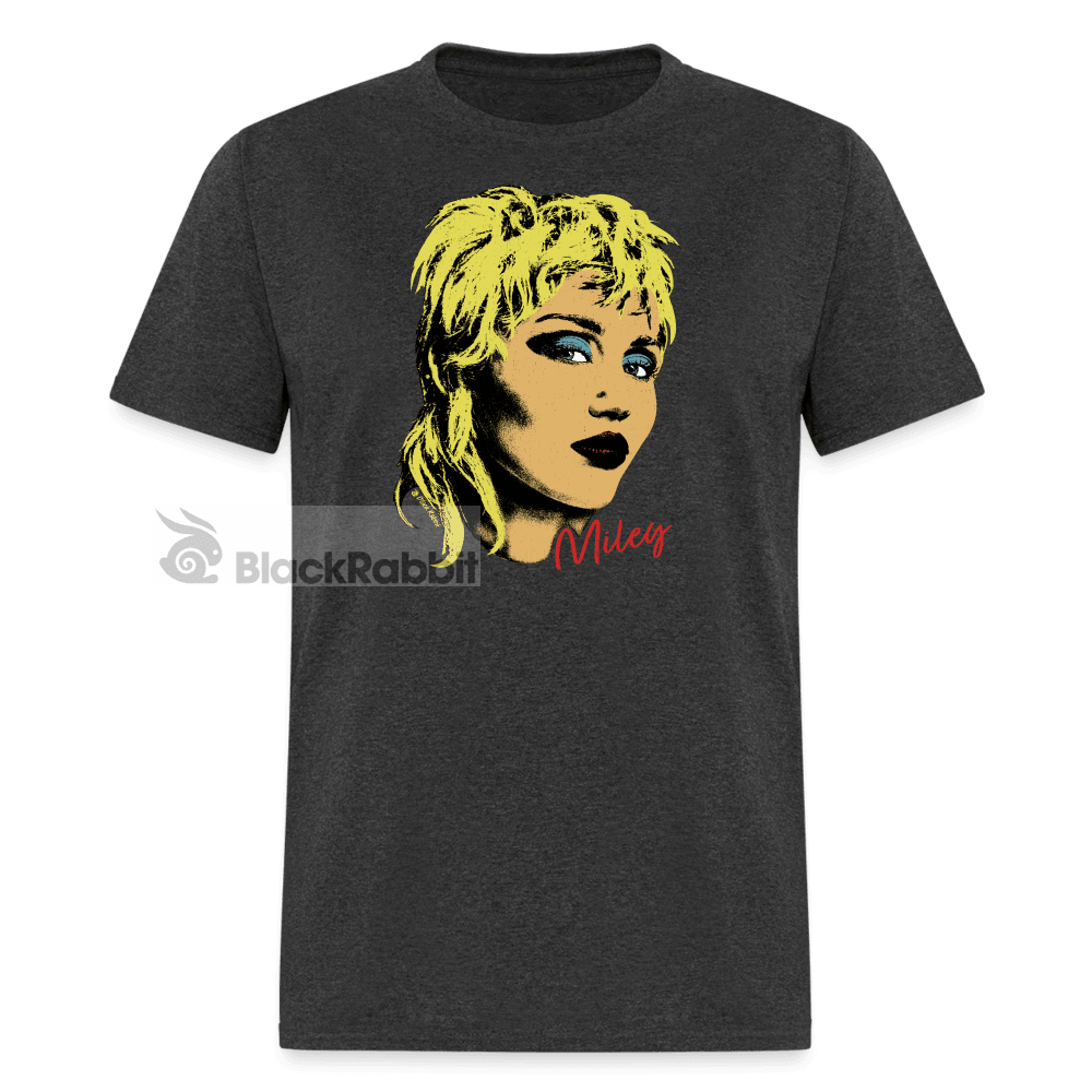 Miley Cyrus Retro Vintage Warhol Pop Style Unisex Classic T-Shirt Active - heather black
