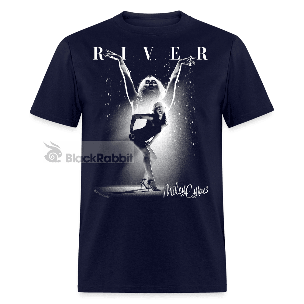 Miley Cyrus River Retro Vintage Unisex Classic T-Shirt - navy