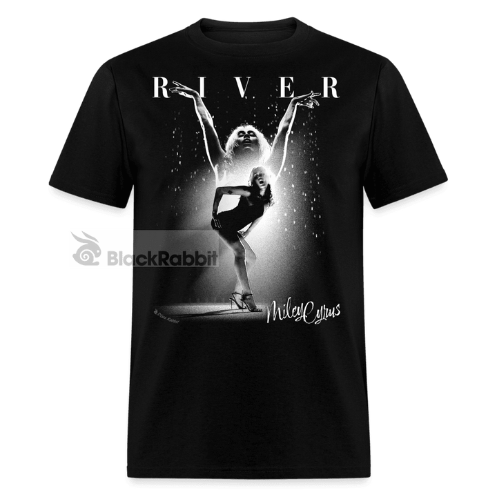 Miley Cyrus River Retro Vintage Unisex Classic T-Shirt - black